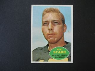 1960 Topps Football 51 Bart Starr Nr -