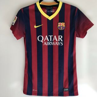 Mens Nike Dri Fit Barcelona Fc Qatar Airways Soccer Football Jersey Xs
