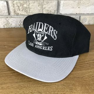 Vintage Los Angeles Oakland La Raiders Snapback Signatures Ajd Hat Cap 90s Nfl