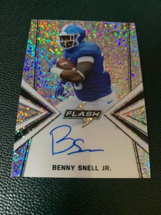 Benny Snell Jr 2019 Leaf Flash Football Autograph Prismatic Rookie Card Auto