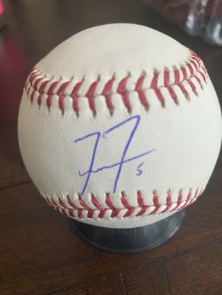 1 Official Freddie Freeman Autographed Major League Baseball Rawlings