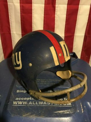 Fran Tarkenton 10 York Giants Ny Vintage Rawlings Football Helmet 60 - 70 