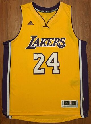 Authentic Adidas Kobe Bryant Los Angeles Lakers Swingman Nba Jersey Sz Lg