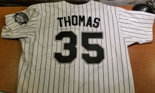 Frank Thomas Chicago White Sox 35 Majestic Baseball Jersey XL 5