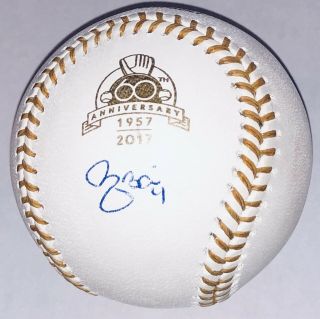 Yadier Molina Autographed 60th Anniversary Gold Glove Signed Mlb Baseball Jsa