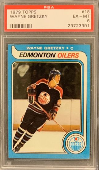 1979 Topps Wayne Gretzky 18 Psa 6 Ex - Mt