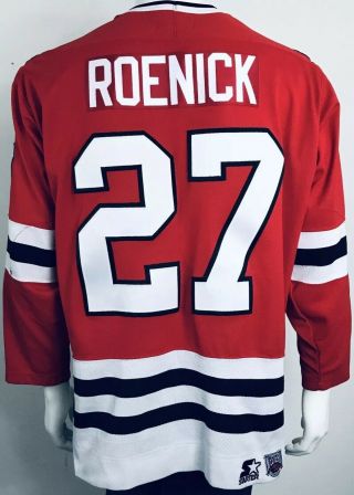 VINTAGE ROENICK CHICAGO BLACKHAWKS CCM Red NHL Hockey Jersey SEWN Size XL 2