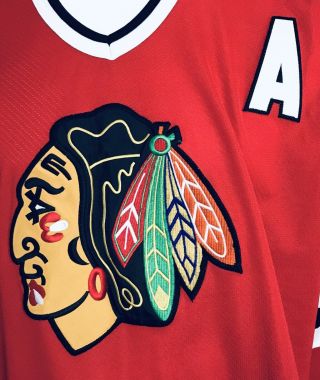 VINTAGE ROENICK CHICAGO BLACKHAWKS CCM Red NHL Hockey Jersey SEWN Size XL 3