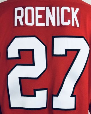 VINTAGE ROENICK CHICAGO BLACKHAWKS CCM Red NHL Hockey Jersey SEWN Size XL 5