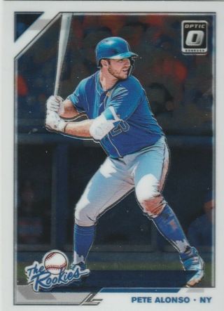 2019 Donruss Optic Baseball Pete Alonso The Rookies Sp Rookie Insert Tr - 14 Rc