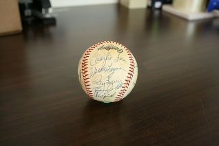 1982 Montreal Expos Team Autographed Baseball 19 Bold Signatures