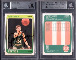 Bas 1988 - 89 Fleer 8 Danny Ainge Autographed Signed Celtics G00 2149