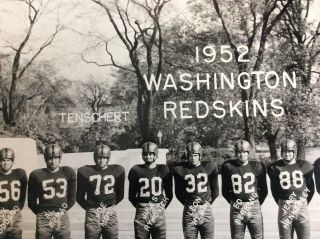 1952 Washington Redskins football panorama Sammy Baugh Curly Lambeau HOF 8