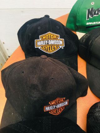 25 - snap Back Hats Destination Advertising Michigan Harley NRA College 8