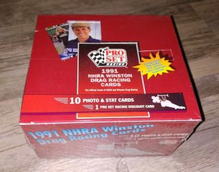 Pro Racing 1991 Nhra Winston Drag Racing Card Set Box 36 Wax Packs