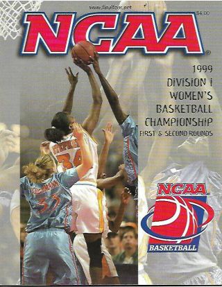 1999 Ncaa Womens Basketball Championship Program