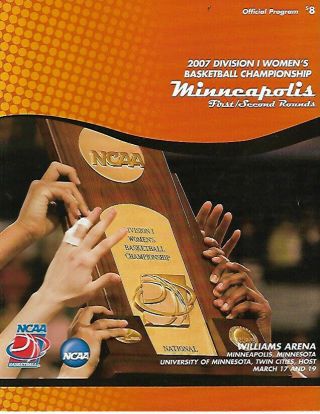 2007 Ncaa Womens Basketball Championship Program