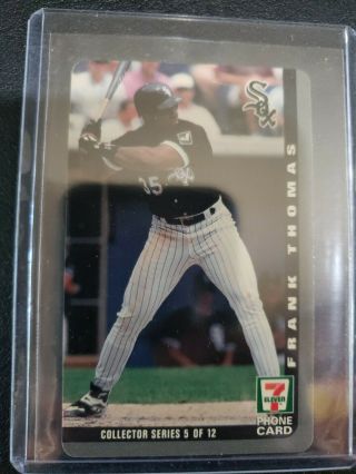 Frank Thomas Cover 7 Eleven Phone Card Collector Series 5 Of 12