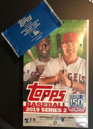 2019 Topps Series 2 Hobby Box,  1 Silver Pack & Priority Mail
