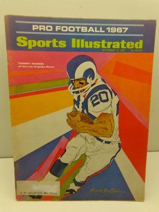 1967 Sports Illustrated Pro Football Preview Tommy Mason Los Angeles Rams