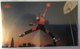 1985 Nike Promo Card Michael Jordan Air Jordan Logo Very Good