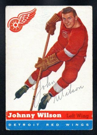 Johnny Wilson Red Wings 1954 - 55 Topps 4 Good