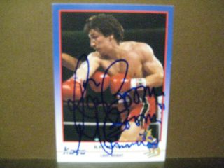 Ray " Boom Boom " Mancini Autographed Signed 1991 Kayo Boxing Card W/co