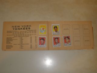 1961 Topps Baseball Stamp Album Low Grade,  Mickey Mantle Mays Yastrzemski