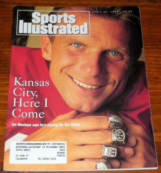 Sports Illustrated April 26,  1993 Joe Montana Kansas City Chiefs