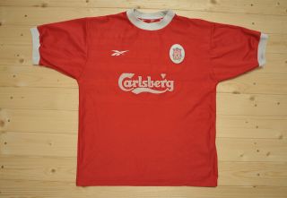 Vintage Reebok Liverpool Home Football Shirt 1998 1999 2000 Size 38 " - 40 "