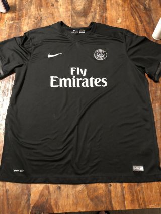Nike Paris Saint - Germain Black Jersey 919010 - 012 Black (men 