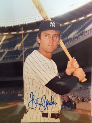 Greg Nettles York Yankees Signed Autographed World Series 8x10 Classic