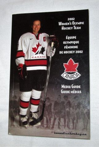 2002 Team Canada Mens Womens Olympic Hockey Media Guide Lemieux Belfour Yzerman 4