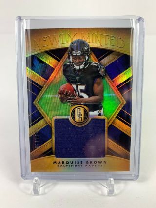 Marquise Brown 2019 Gold Standard Newly Minted Patch 009/199,  Nmm - 12 Ravens
