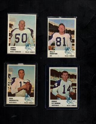 1964 Fleer Dallas Cowboys Complete Team Set (ex/exmnt)