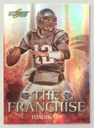 Tom Brady 2008 Score Select The Franchise Refractor Serial /999