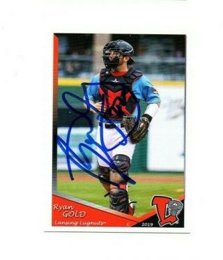 Ryan Gold Signed Autographed 2019 Lansing Lugnuts Team Card Surfside Beach Ca D
