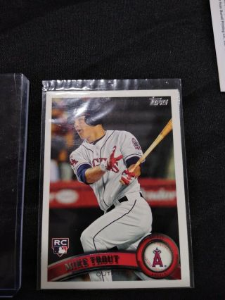 2011 Topps Update Mike Trout Rc Rookie Card Us175 Authentic
