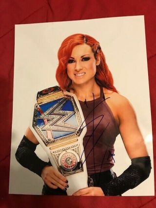 Becky Lynch Signed 11x14 Wwe The Man Wrestlemania Smackdown