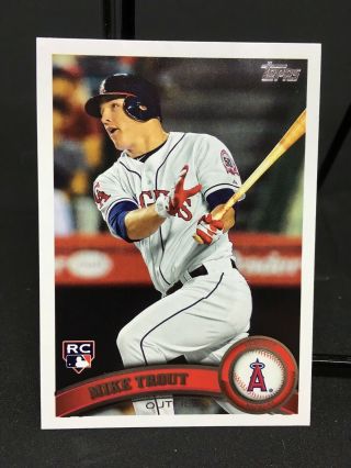Mike Trout 2011 Topps Update Rookie Card Rc Us175 Angels