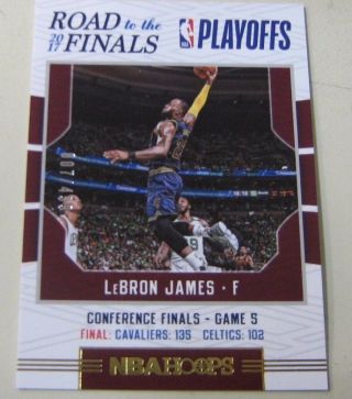 Lebron James 2017 - 18 Nba Hoops Road To The Finals Insert 007/499