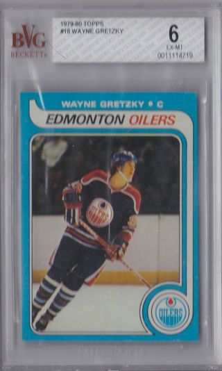 1979 Topps 18 Wayne Gretzky Rookie Bvg 6 (bgs,  Psa) Graded
