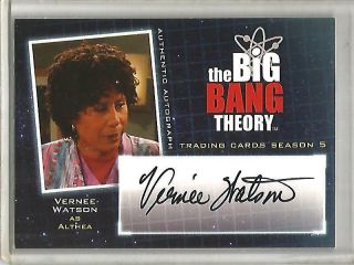 Vernee Watson 2013 The Big Bang Theory Season 5 Autograph