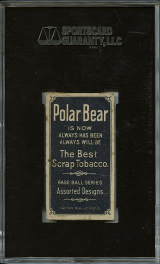 Christy Mathewson HOF 1909 - 11 T206 - Dark Cap,  Polar Bear/6 - SGC 30 2