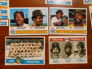 Master 1979 Topps Pittsburgh Pirates Team Set NMMT Willie Stargell We are Family 3