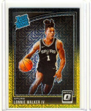 2018 - 19 Optic Choice Black Gold Rated Rookie Prizm Lonnie Walker Iv Rc Sp/8
