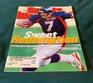 John Elway Sports Illustrated - Feb 2,  1998 - Bowl Xxiii Issue