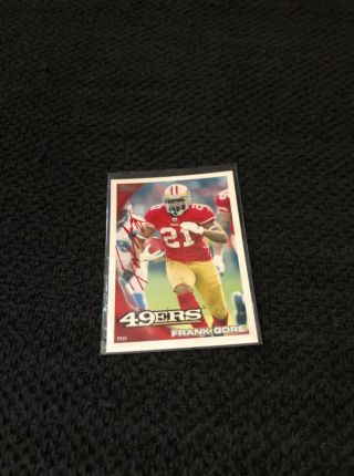 Frank Gore Hand Signed San Francisco 49ers Football Card