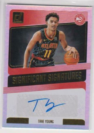 2018 - 19 Panini Donruss Trae Young Significant Signatures Auto