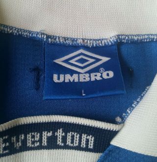 EVERTON 1997 - 1999 Home Umbro Football Soccer Shirt Jersey Mens Size: L 4
